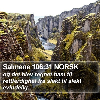 Salmene 106:31 NORSK Bible Verse Image