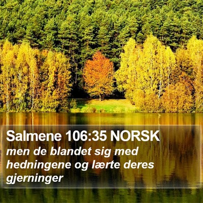 Salmene 106:35 NORSK Bible Verse Image