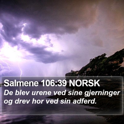 Salmene 106:39 NORSK Bible Verse Image