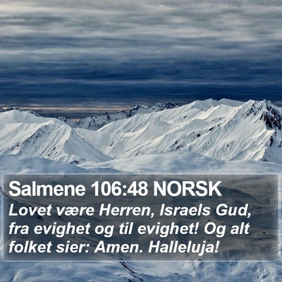 Salmene 106:48 NORSK Bible Verse Image
