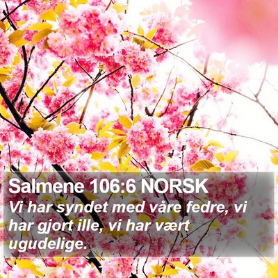 Salmene 106:6 NORSK Bible Verse Image