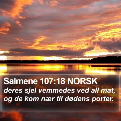 Salmene 107:18 NORSK Bible Verse Image