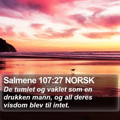 Salmene 107:27 NORSK Bible Verse Image