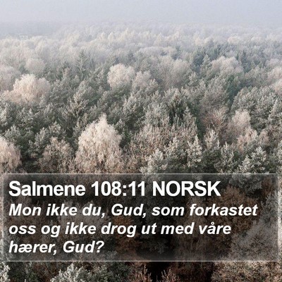 Salmene 108:11 NORSK Bible Verse Image
