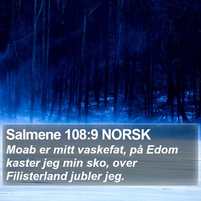 Salmene 108:9 NORSK Bible Verse Image