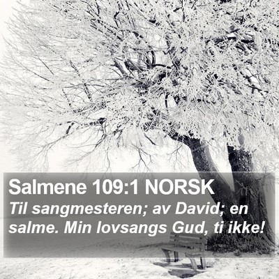 Salmene 109:1 NORSK Bible Verse Image