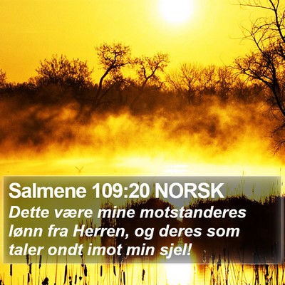 Salmene 109:20 NORSK Bible Verse Image