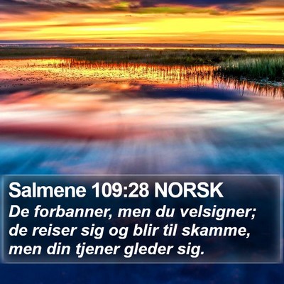 Salmene 109:28 NORSK Bible Verse Image