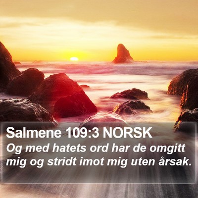 Salmene 109:3 NORSK Bible Verse Image