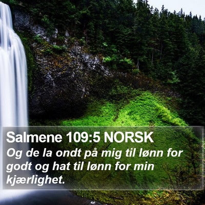 Salmene 109:5 NORSK Bible Verse Image