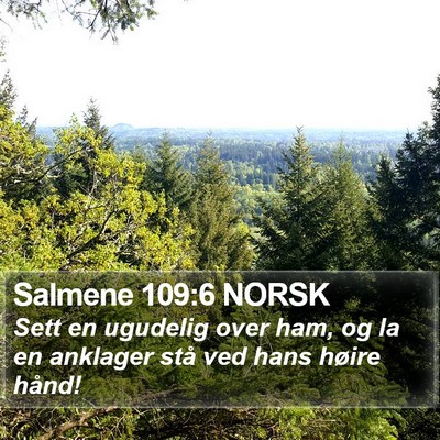 Salmene 109:6 NORSK Bible Verse Image
