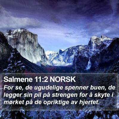 Salmene 11:2 NORSK Bible Verse Image