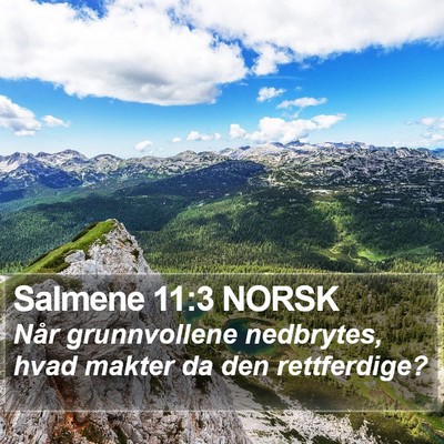 Salmene 11:3 NORSK Bible Verse Image