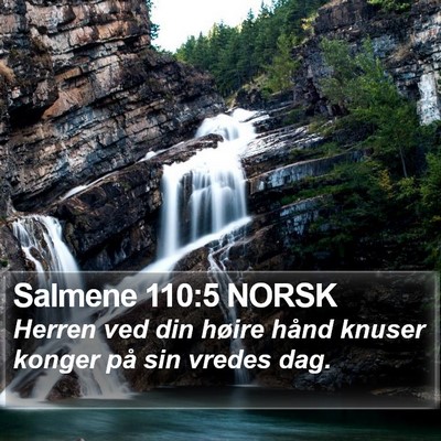 Salmene 110:5 NORSK Bible Verse Image
