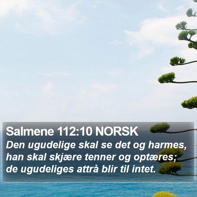 Salmene 112:10 NORSK Bible Verse Image
