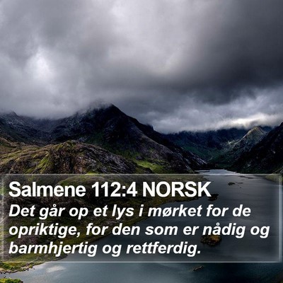 Salmene 112:4 NORSK Bible Verse Image