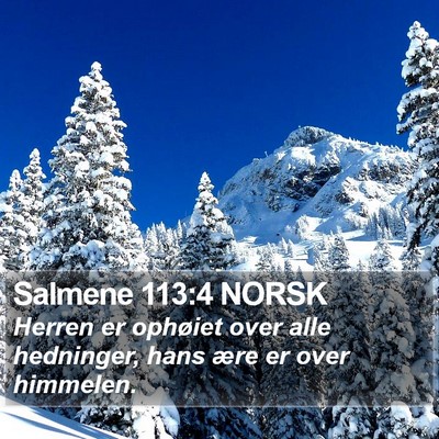 Salmene 113:4 NORSK Bible Verse Image