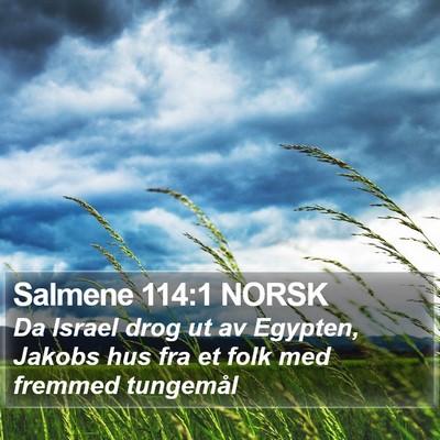 Salmene 114:1 NORSK Bible Verse Image