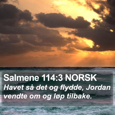 Salmene 114:3 NORSK Bible Verse Image