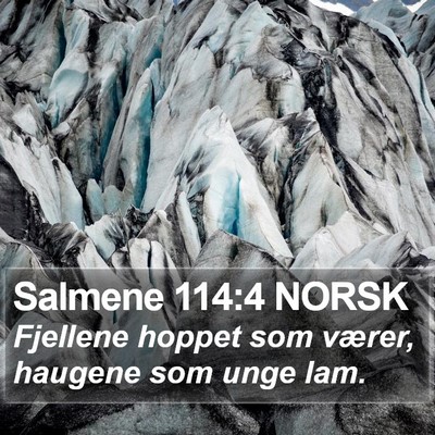 Salmene 114:4 NORSK Bible Verse Image