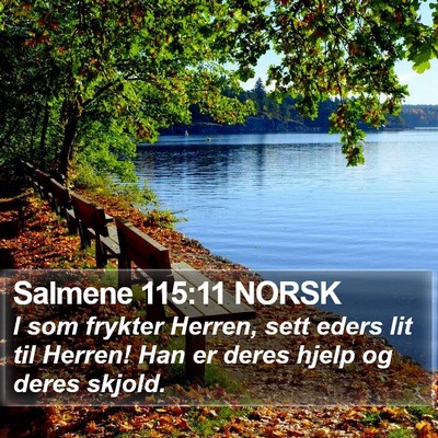 Salmene 115:11 NORSK Bible Verse Image