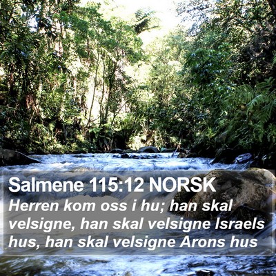 Salmene 115:12 NORSK Bible Verse Image