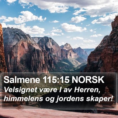 Salmene 115:15 NORSK Bible Verse Image