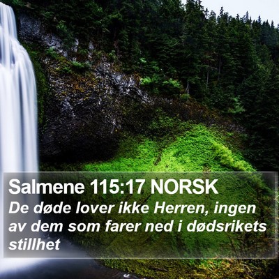 Salmene 115:17 NORSK Bible Verse Image