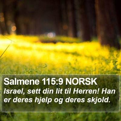 Salmene 115:9 NORSK Bible Verse Image