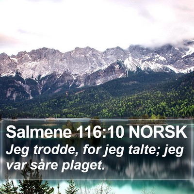 Salmene 116:10 NORSK Bible Verse Image