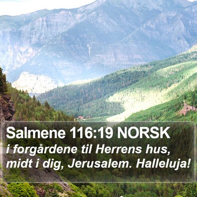 Salmene 116:19 NORSK Bible Verse Image