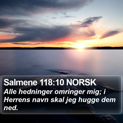 Salmene 118:10 NORSK Bible Verse Image