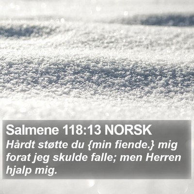 Salmene 118:13 NORSK Bible Verse Image