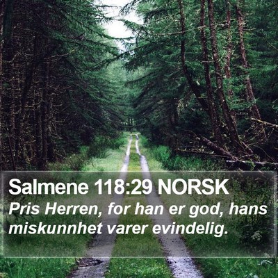 Salmene 118:29 NORSK Bible Verse Image