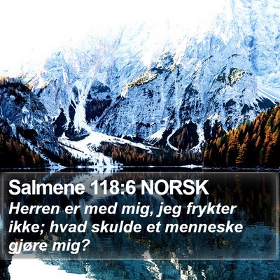 Salmene 118:6 NORSK Bible Verse Image