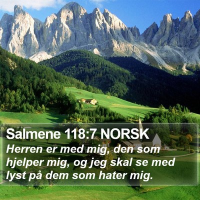 Salmene 118:7 NORSK Bible Verse Image