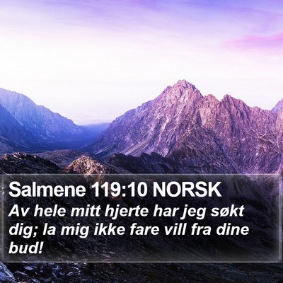 Salmene 119:10 NORSK Bible Verse Image