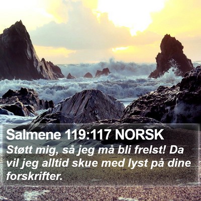Salmene 119:117 NORSK Bible Verse Image