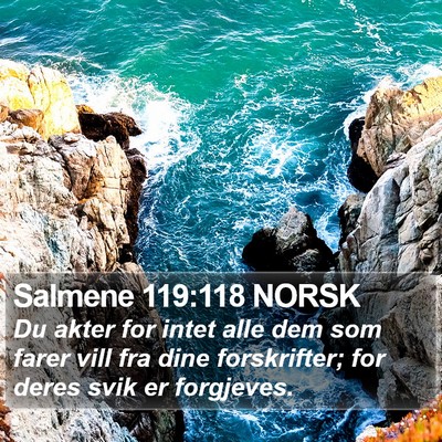 Salmene 119:118 NORSK Bible Verse Image
