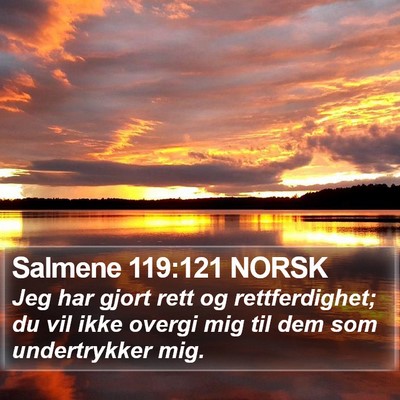 Salmene 119:121 NORSK Bible Verse Image