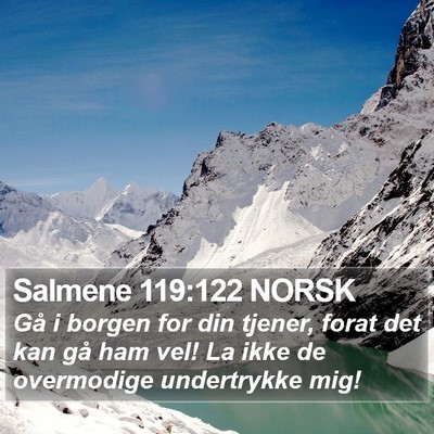 Salmene 119:122 NORSK Bible Verse Image