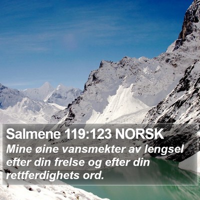 Salmene 119:123 NORSK Bible Verse Image