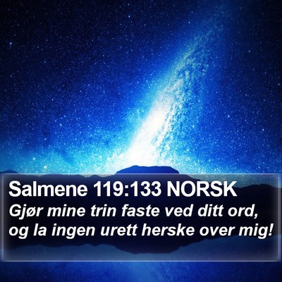 Salmene 119:133 NORSK Bible Verse Image