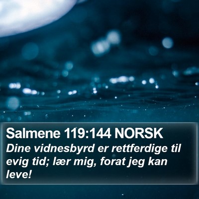 Salmene 119:144 NORSK Bible Verse Image