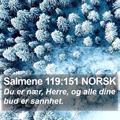 Salmene 119:151 NORSK Bible Verse Image