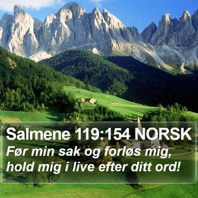 Salmene 119:154 NORSK Bible Verse Image