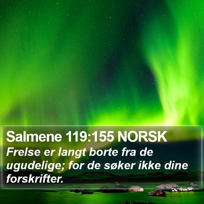Salmene 119:155 NORSK Bible Verse Image