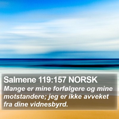 Salmene 119:157 NORSK Bible Verse Image