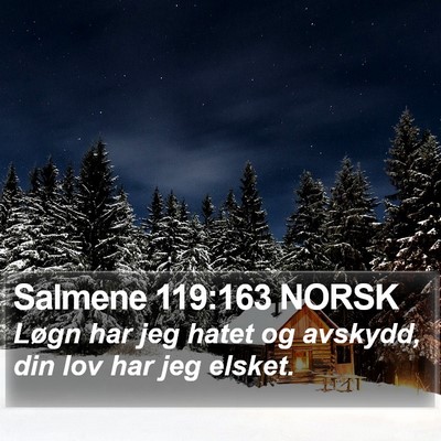 Salmene 119:163 NORSK Bible Verse Image