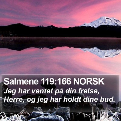 Salmene 119:166 NORSK Bible Verse Image